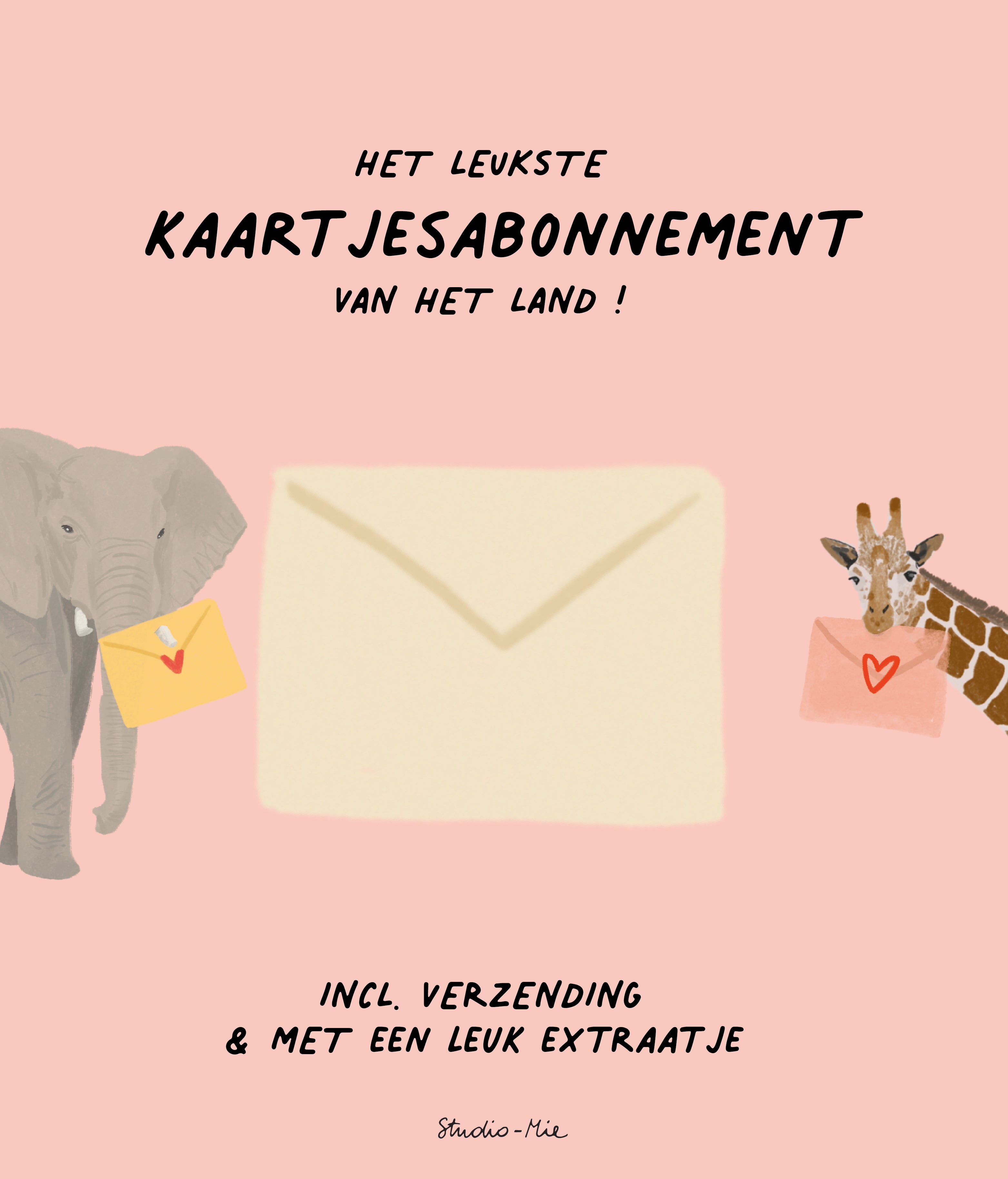 Kaartjesabonnement incl.verzending - Studio Mie