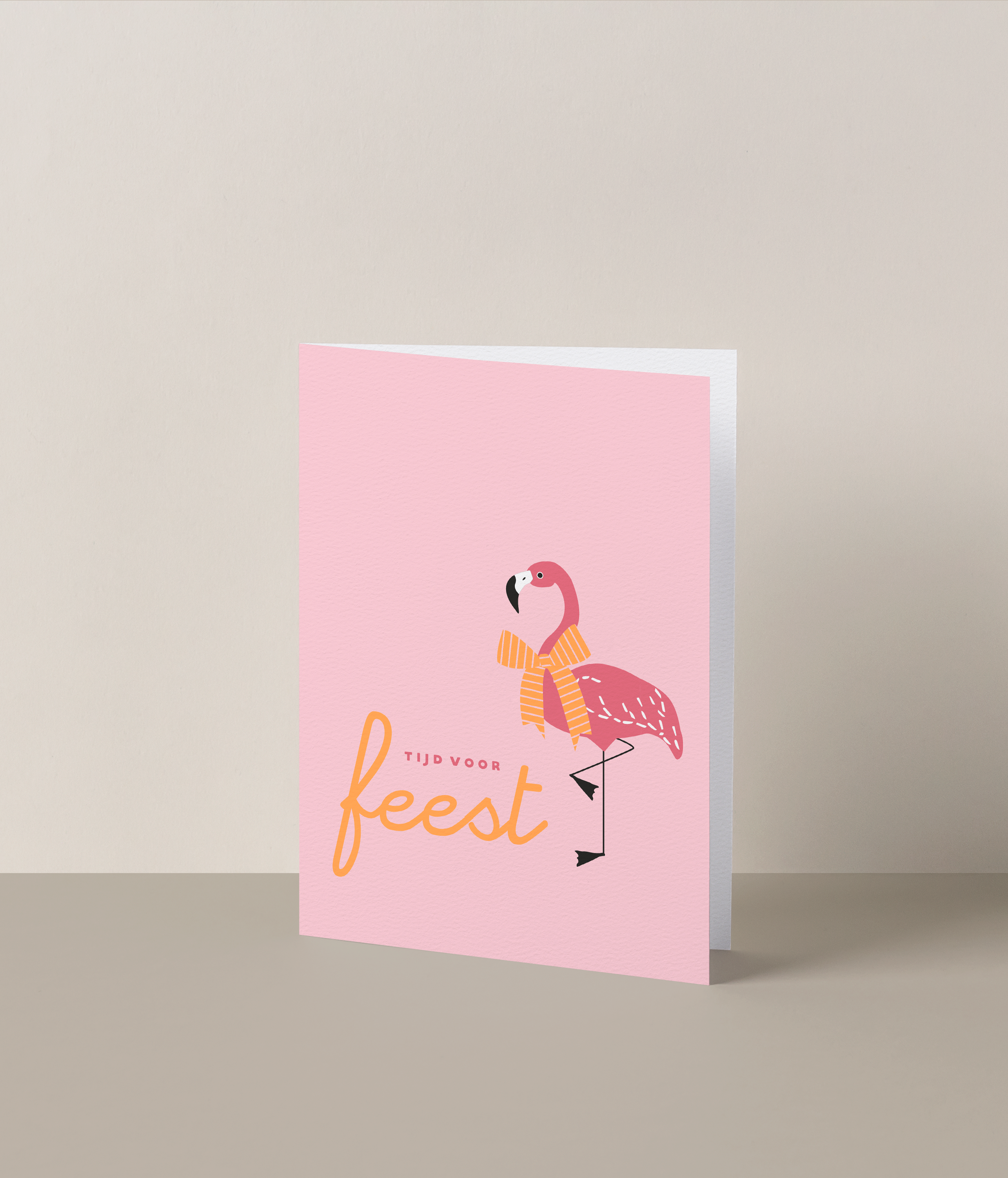 Tijd voor feest - flamingo