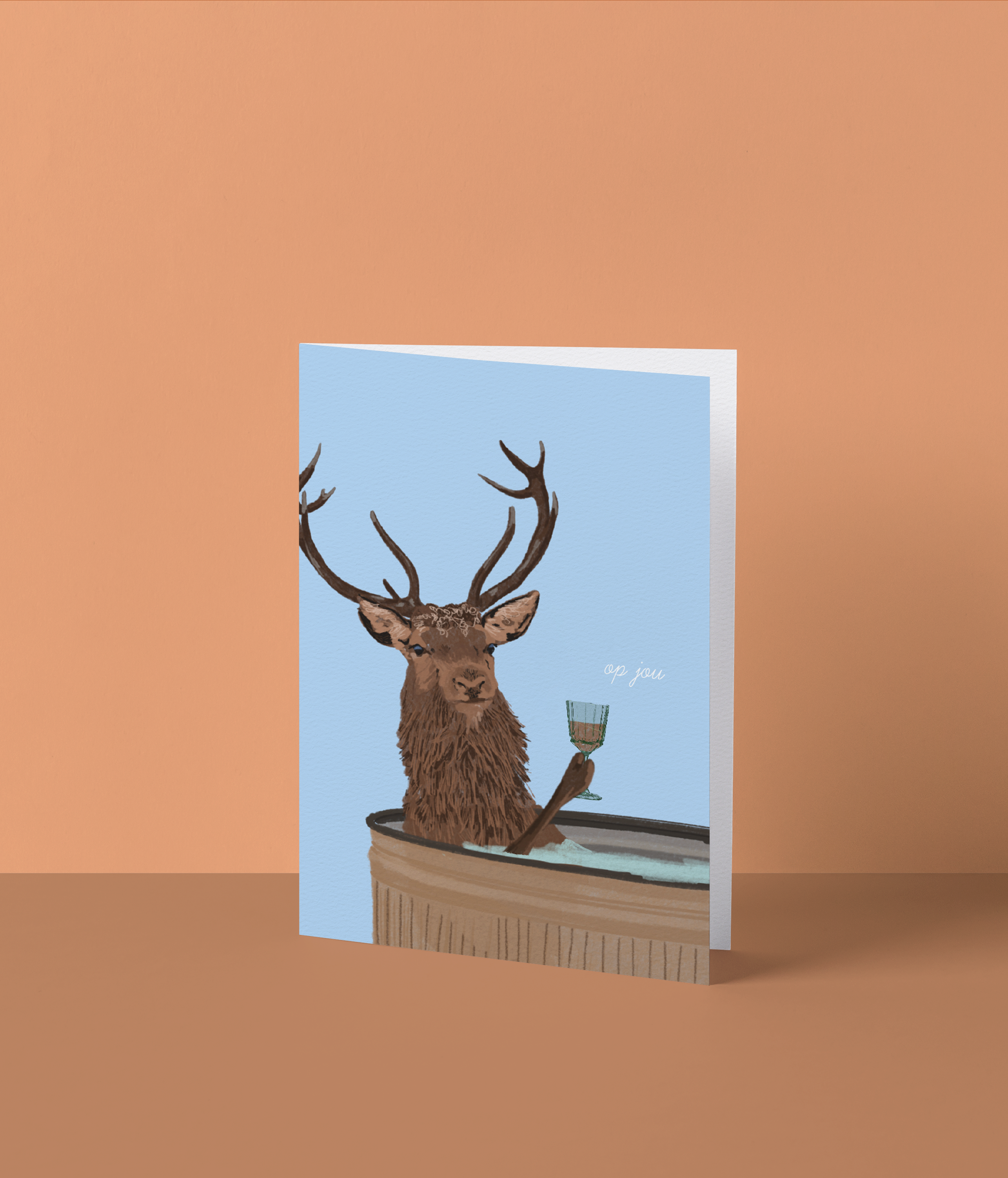 Feestkaart 'Op jou'