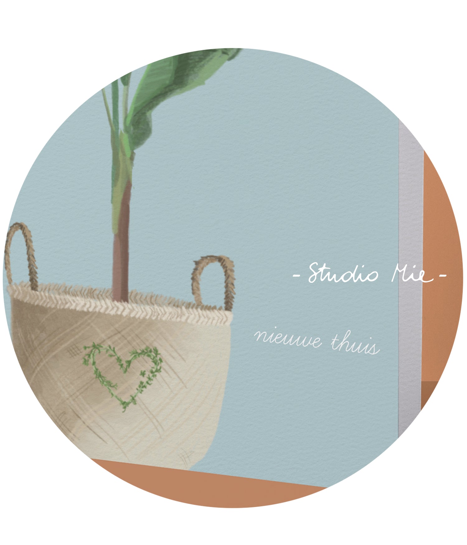 Wenskaart 'Nieuwe thuis'