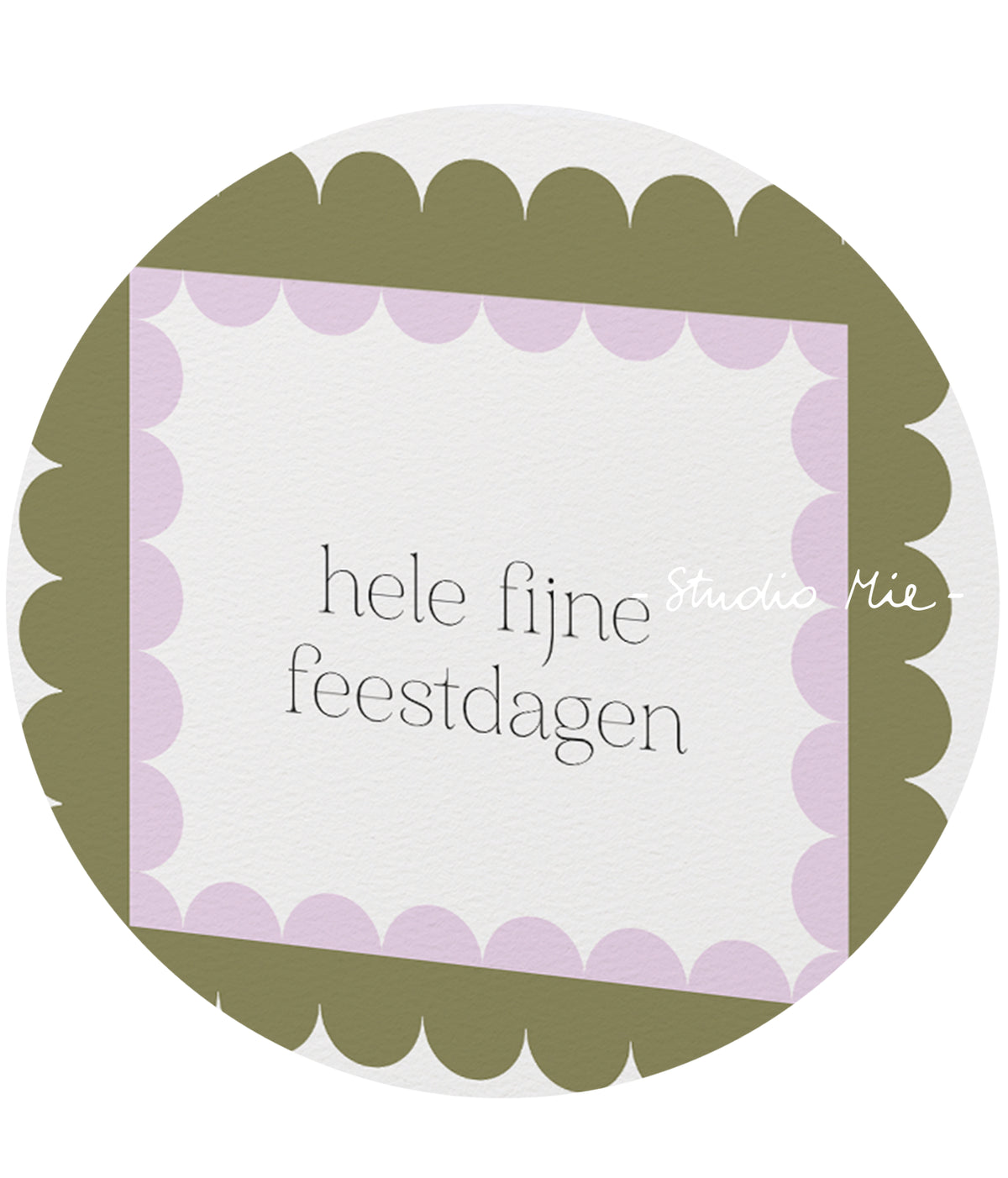 'Hele fijne feestdagen'