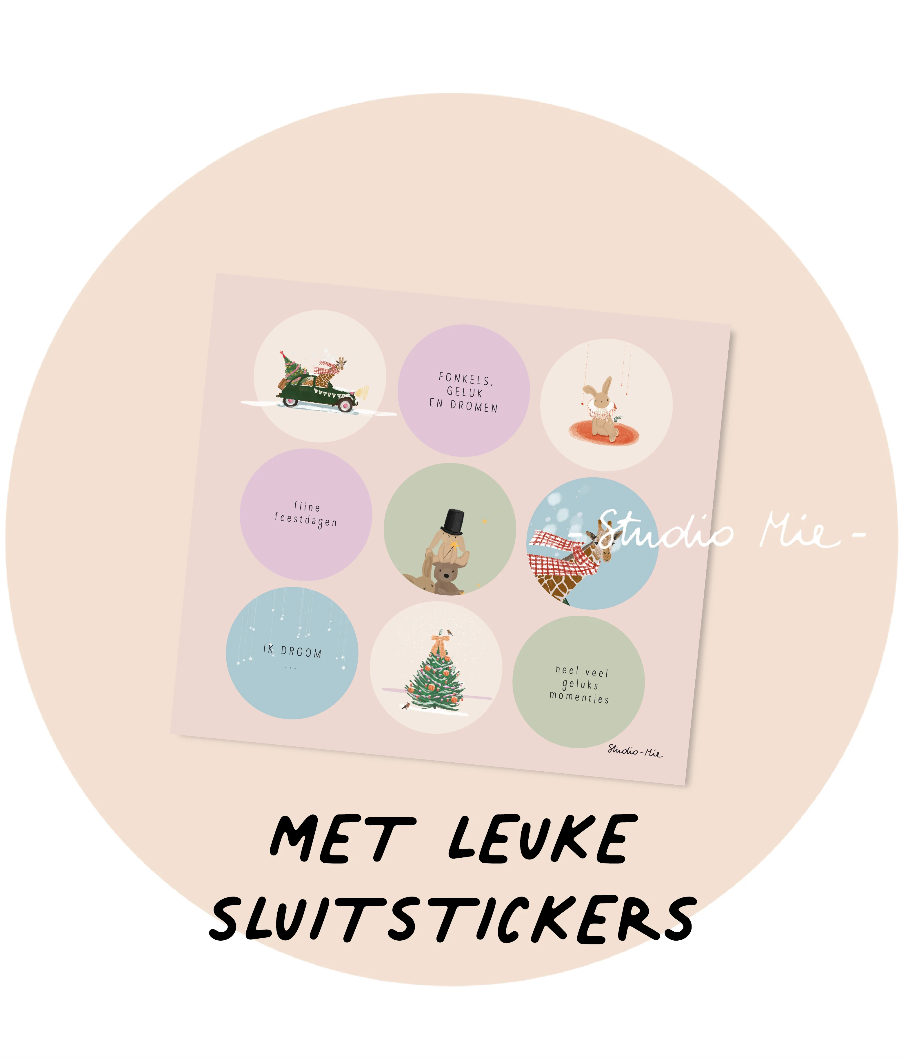 Kerstbox - Lila kerstboom