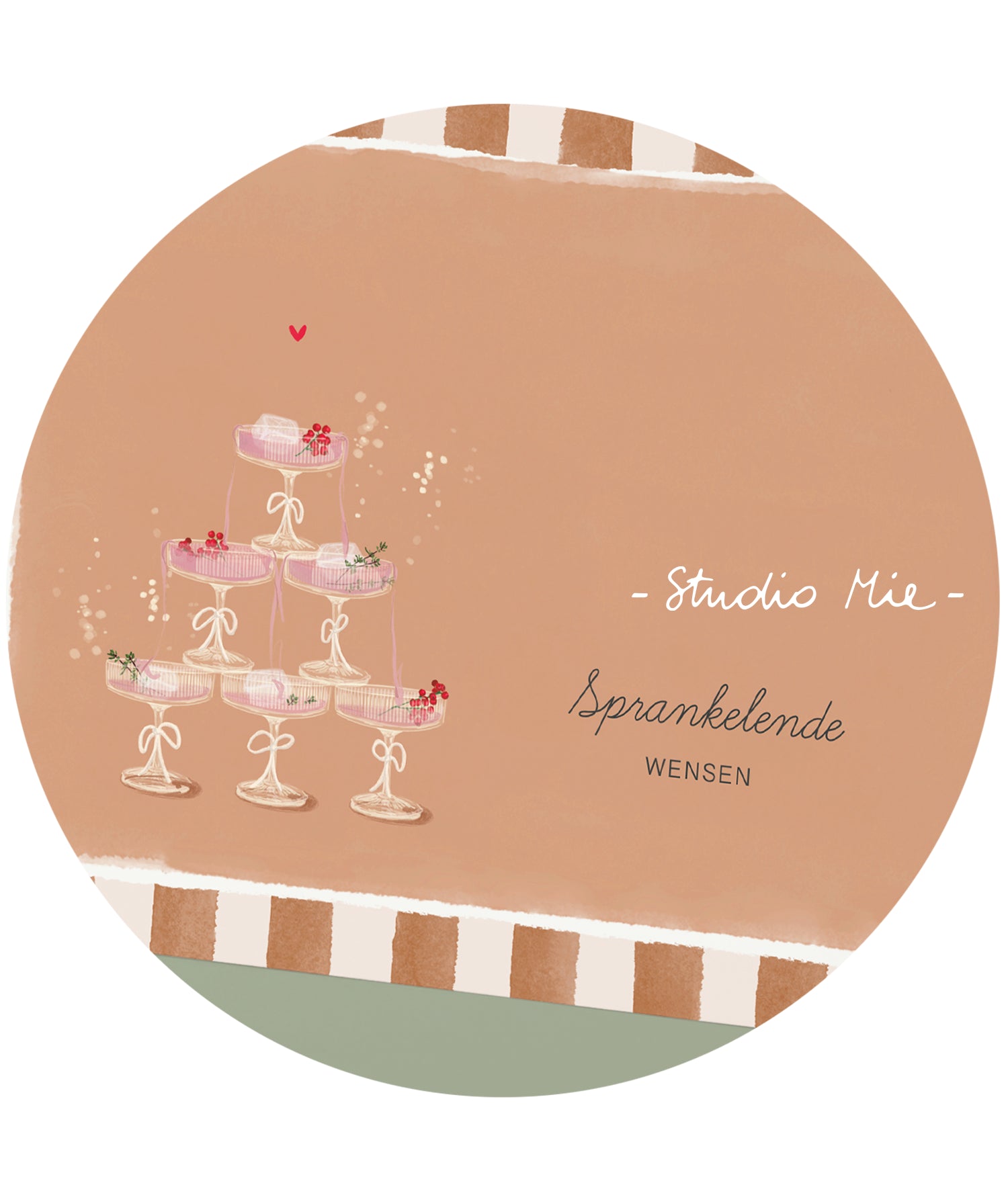 5 wensenkaartjes - Sprankelende wensen