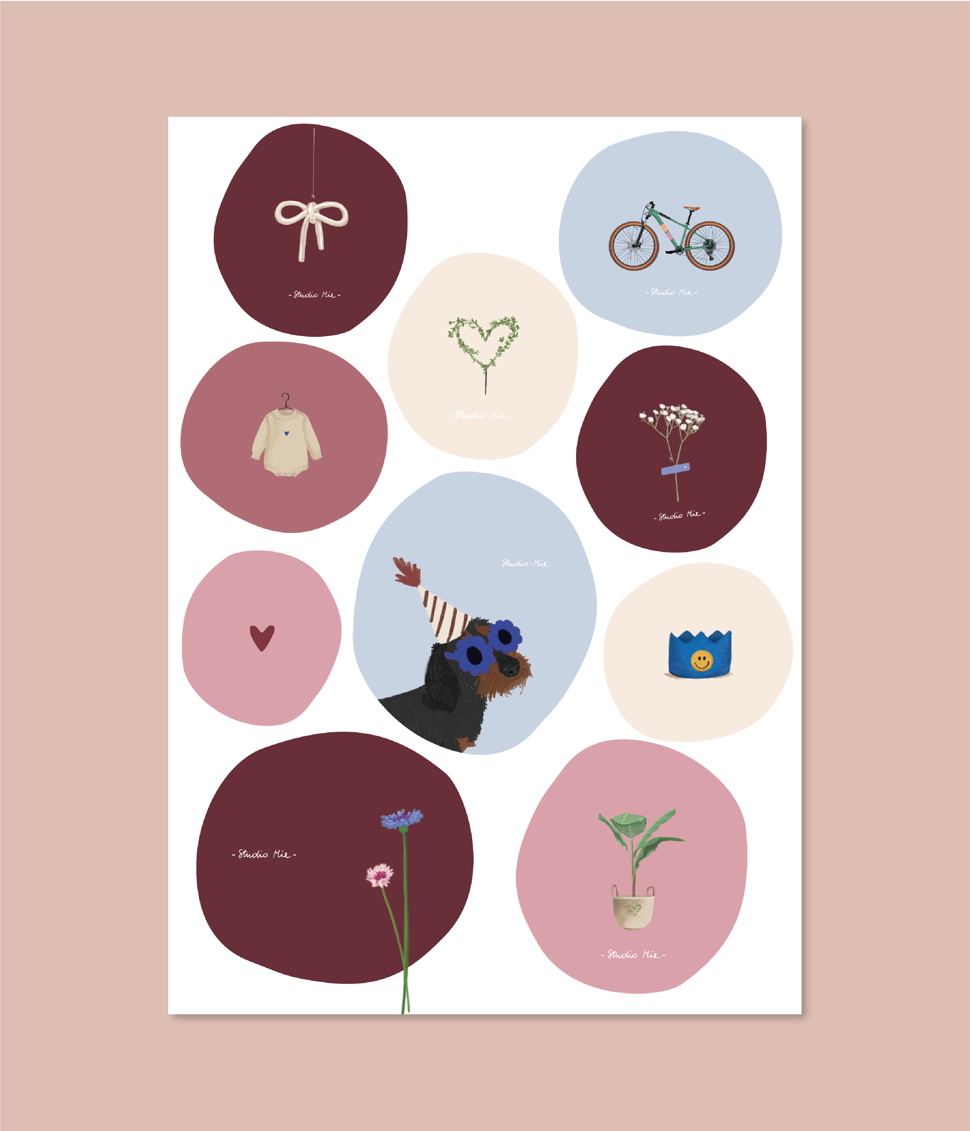 Stickers - set 4 vellen ( 40 stickers )