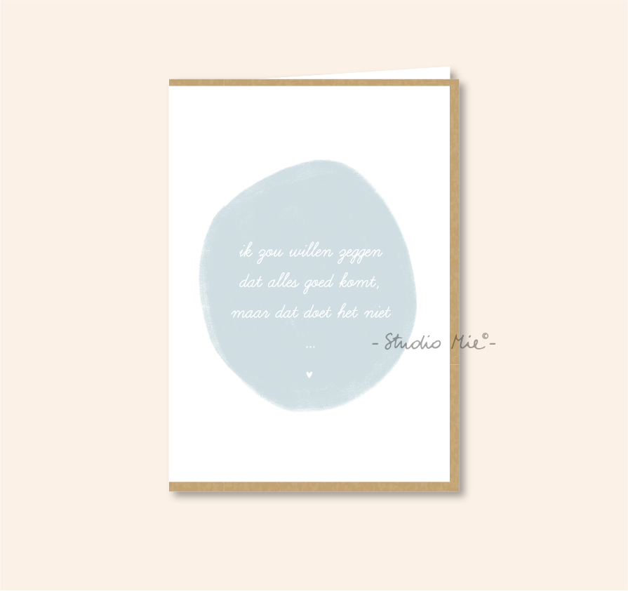 Set van 10 troostkaartjes met stickers