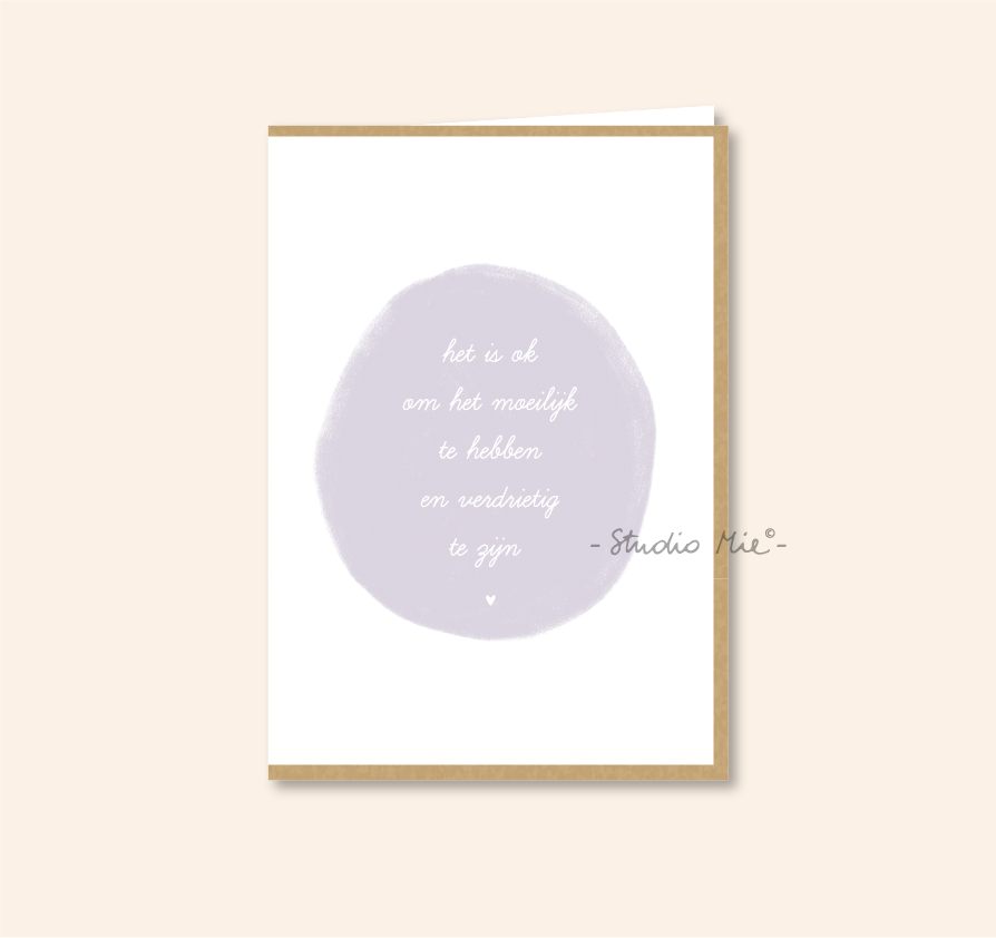 Set van 10 troostkaartjes met stickers