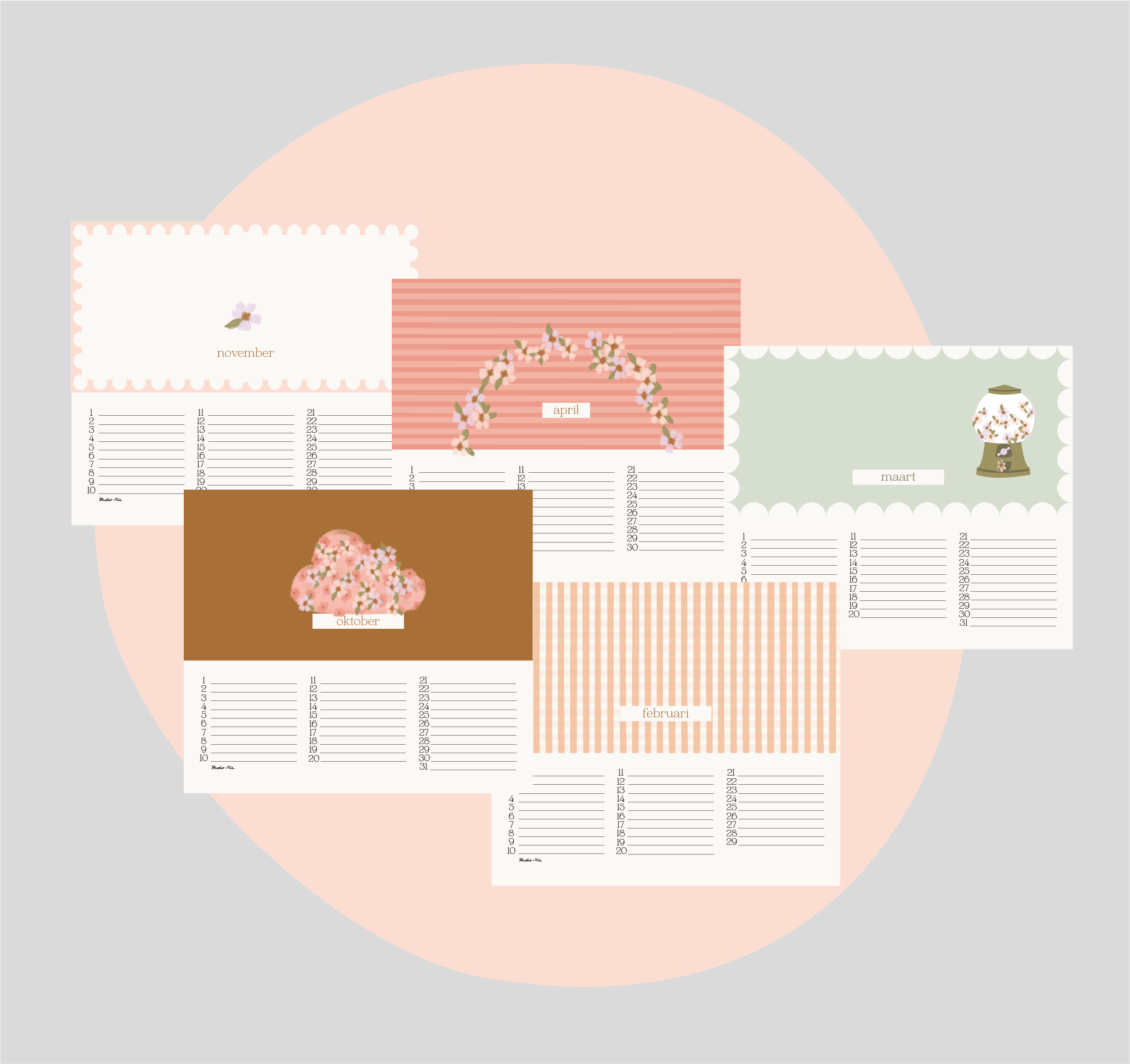 Verjaardagskalender - La Mie