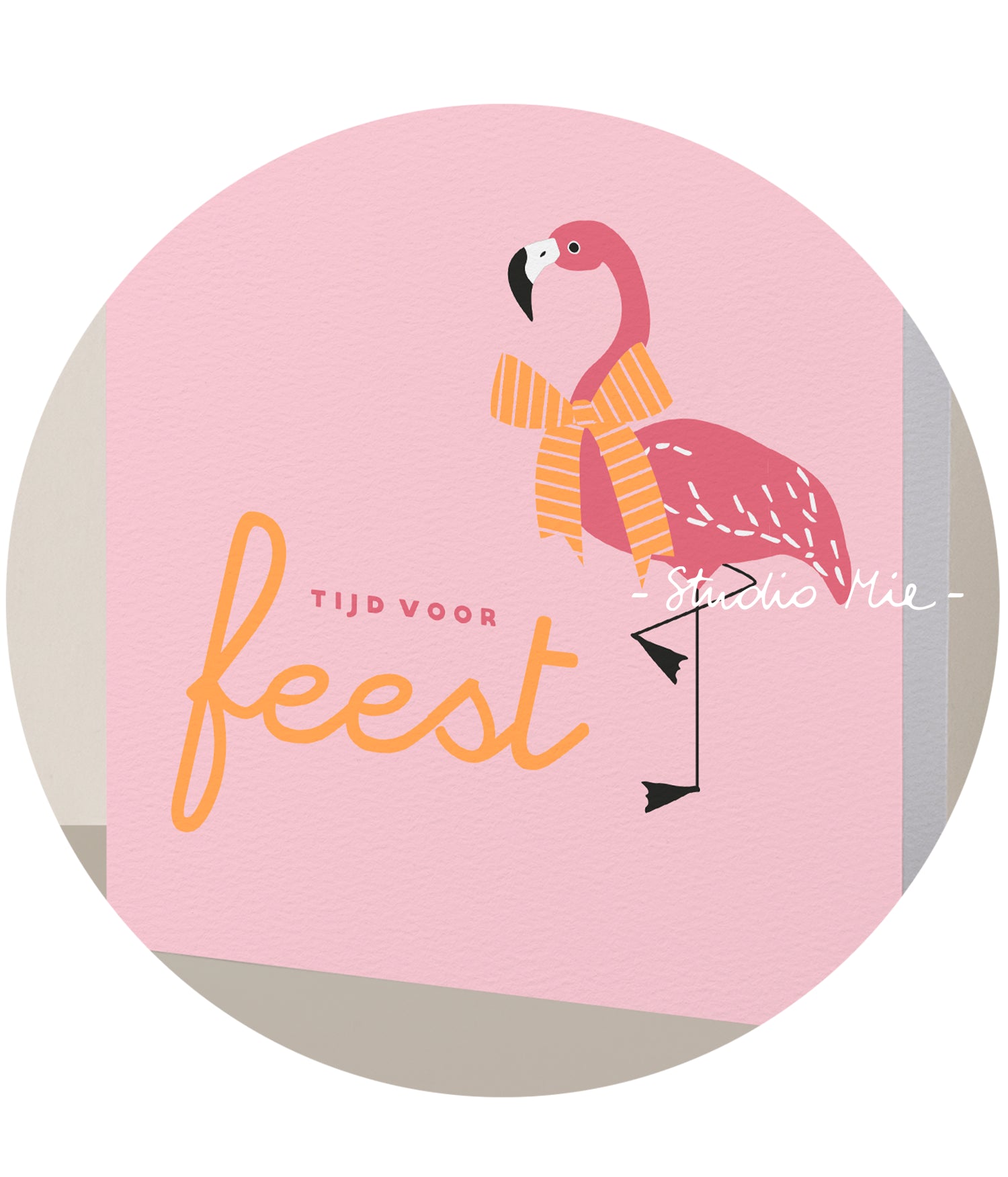 Tijd voor feest - flamingo