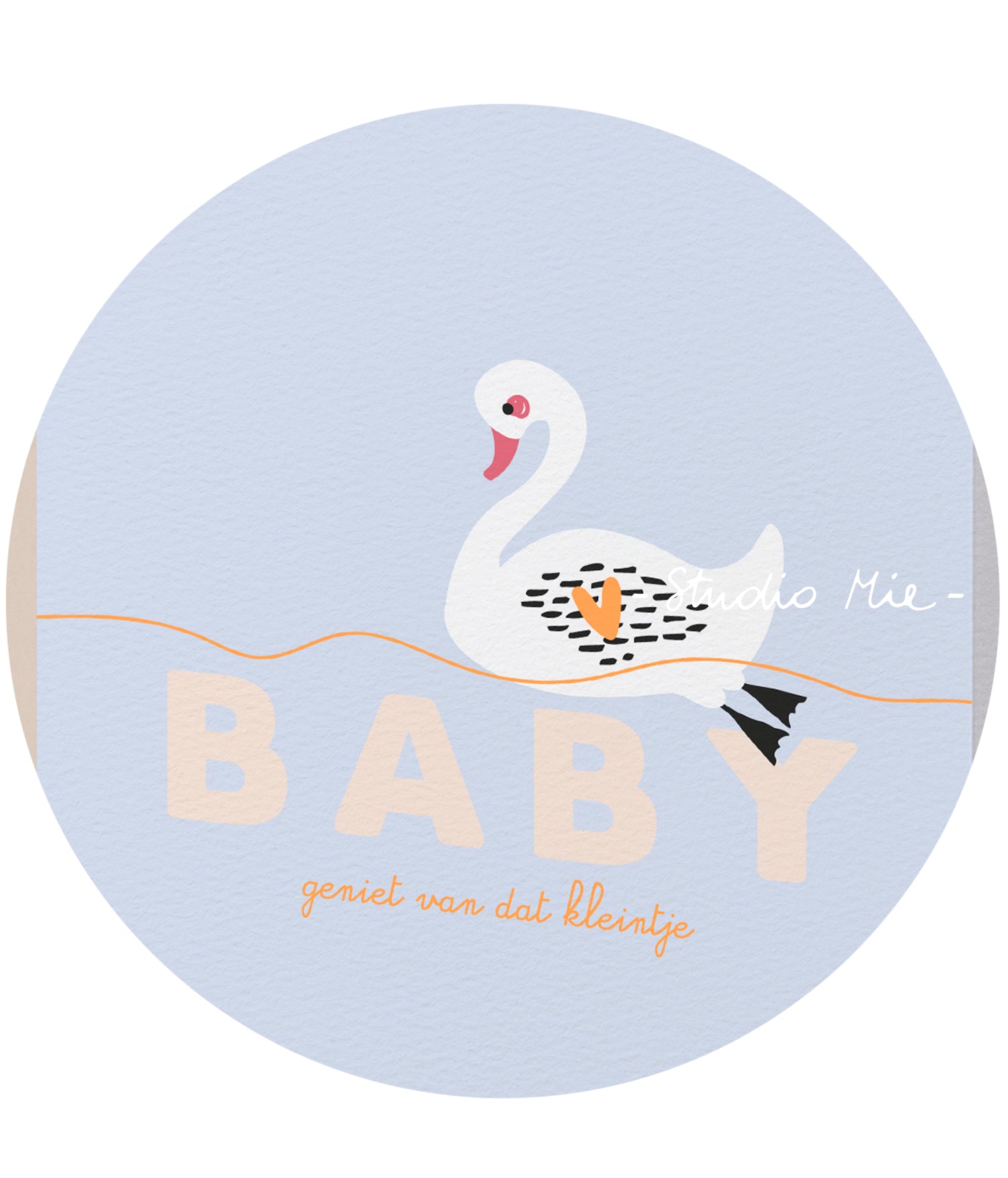 Baby, geniet van dat kleintje zwaan