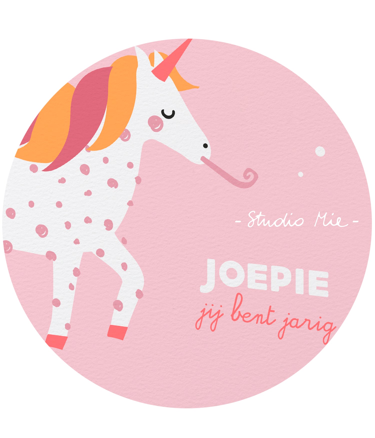 Joepie, jij bent jarig unicorn