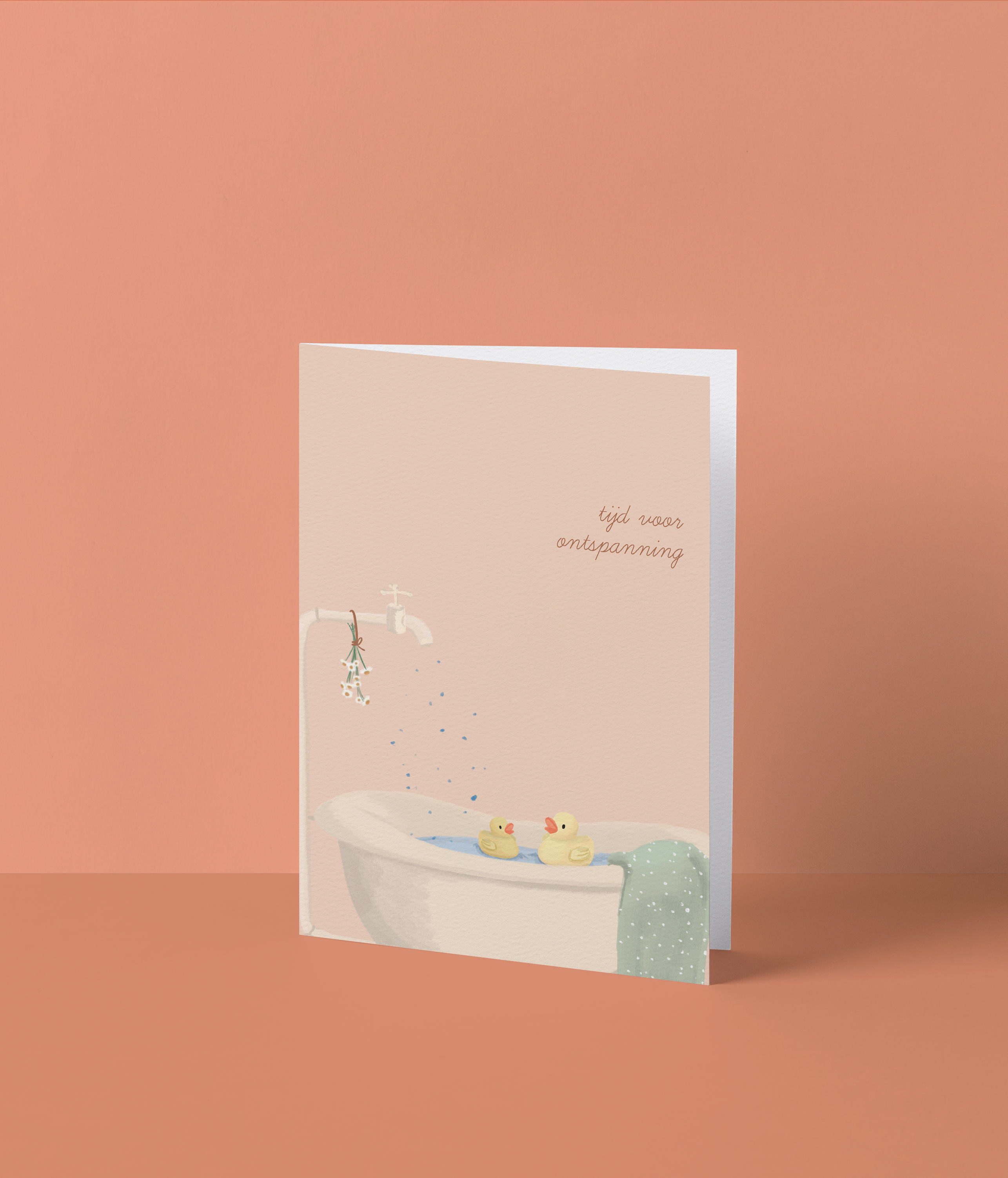 Wenskaart 'Tijd voor ontspanning'