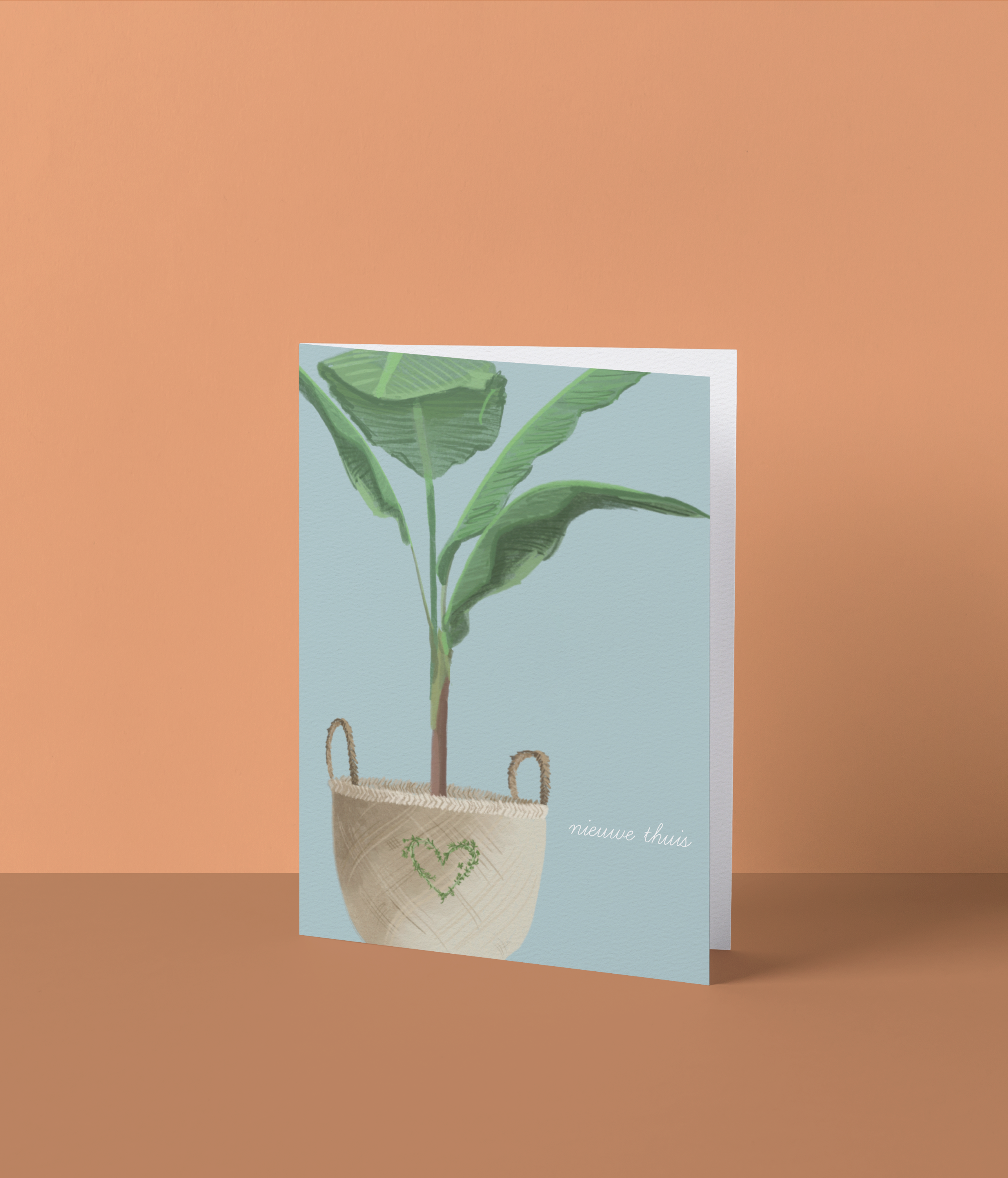 Wenskaart 'Nieuwe thuis'