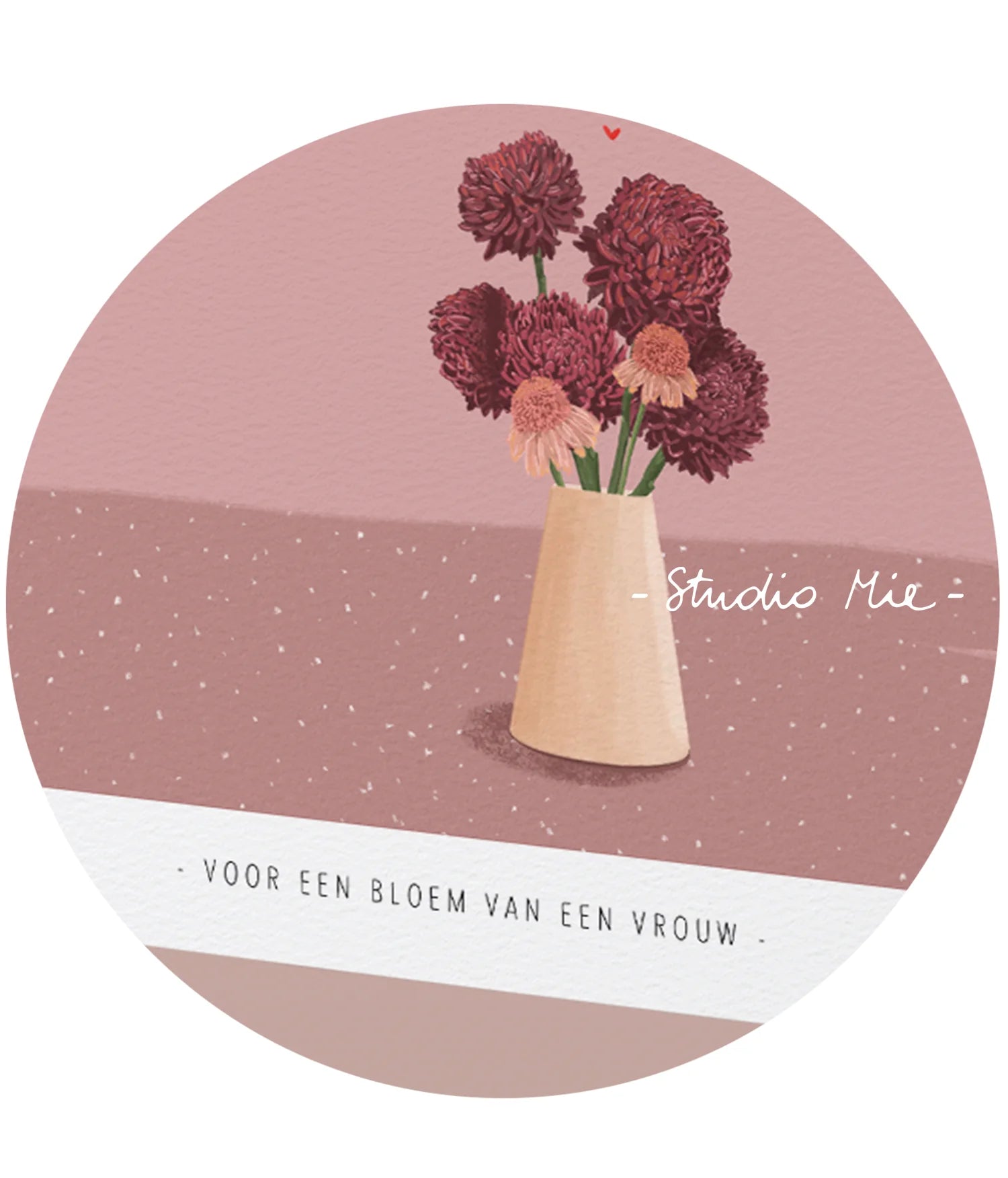 Voor een bloem van een vrouw