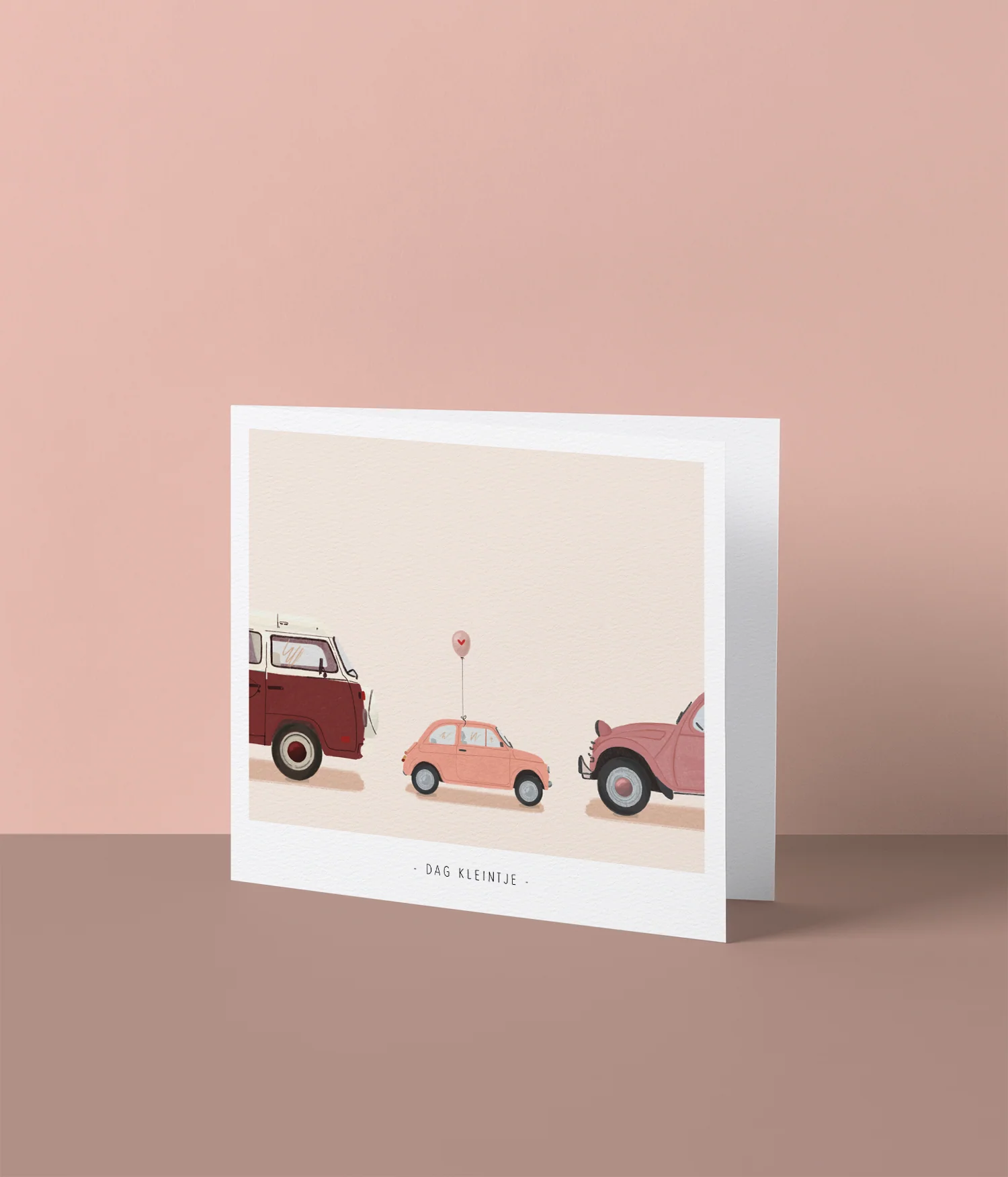 Dag kleintje - Auto’s - roze