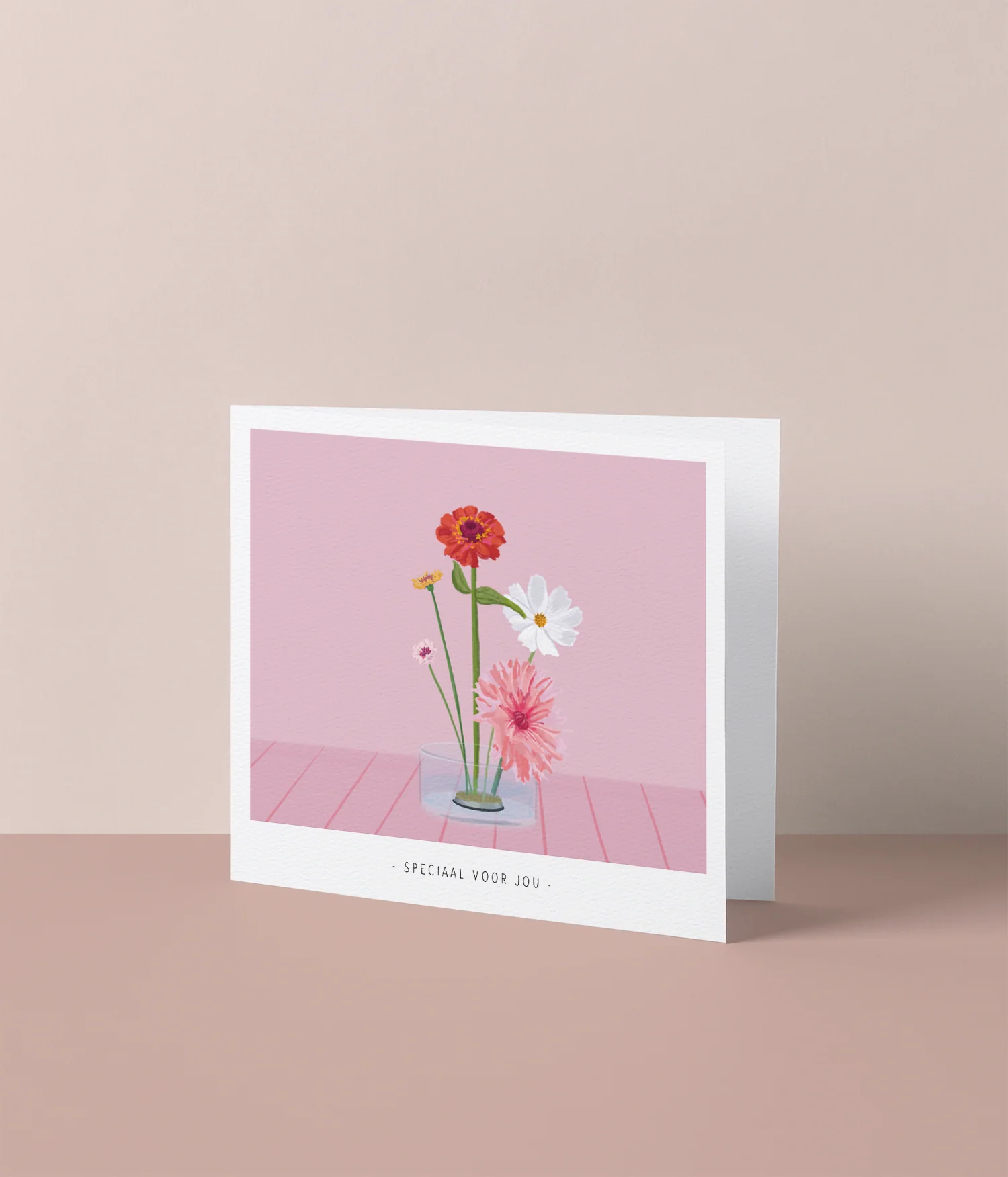 Speciaal voor jou, roze bloemen