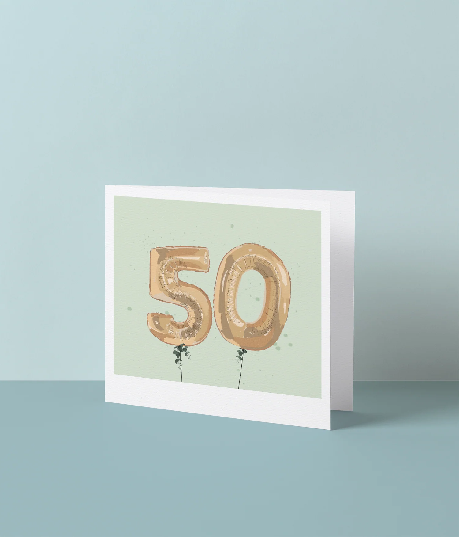 Cijferkaart - 50 - groen
