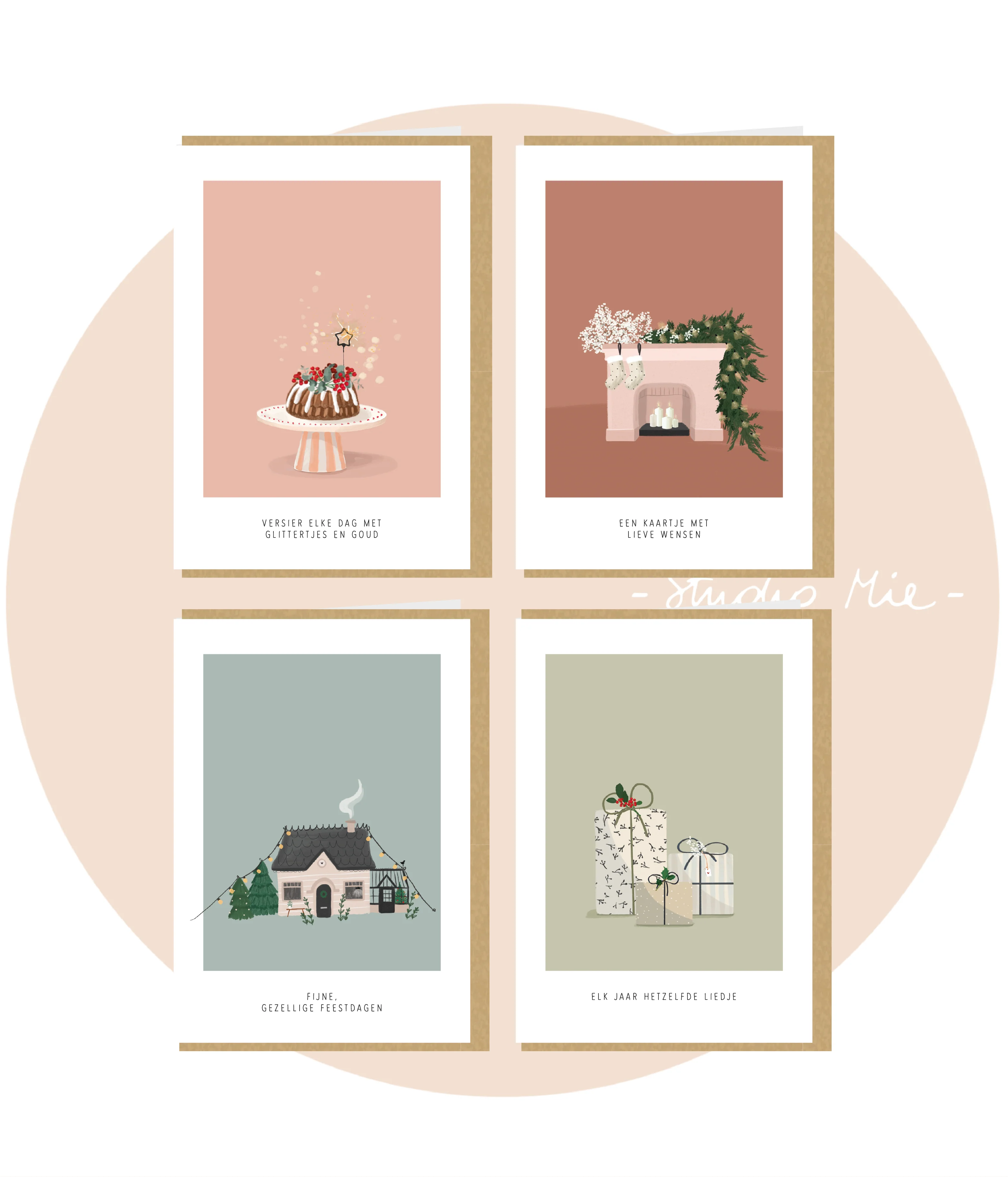Kerstbox - Peach taart