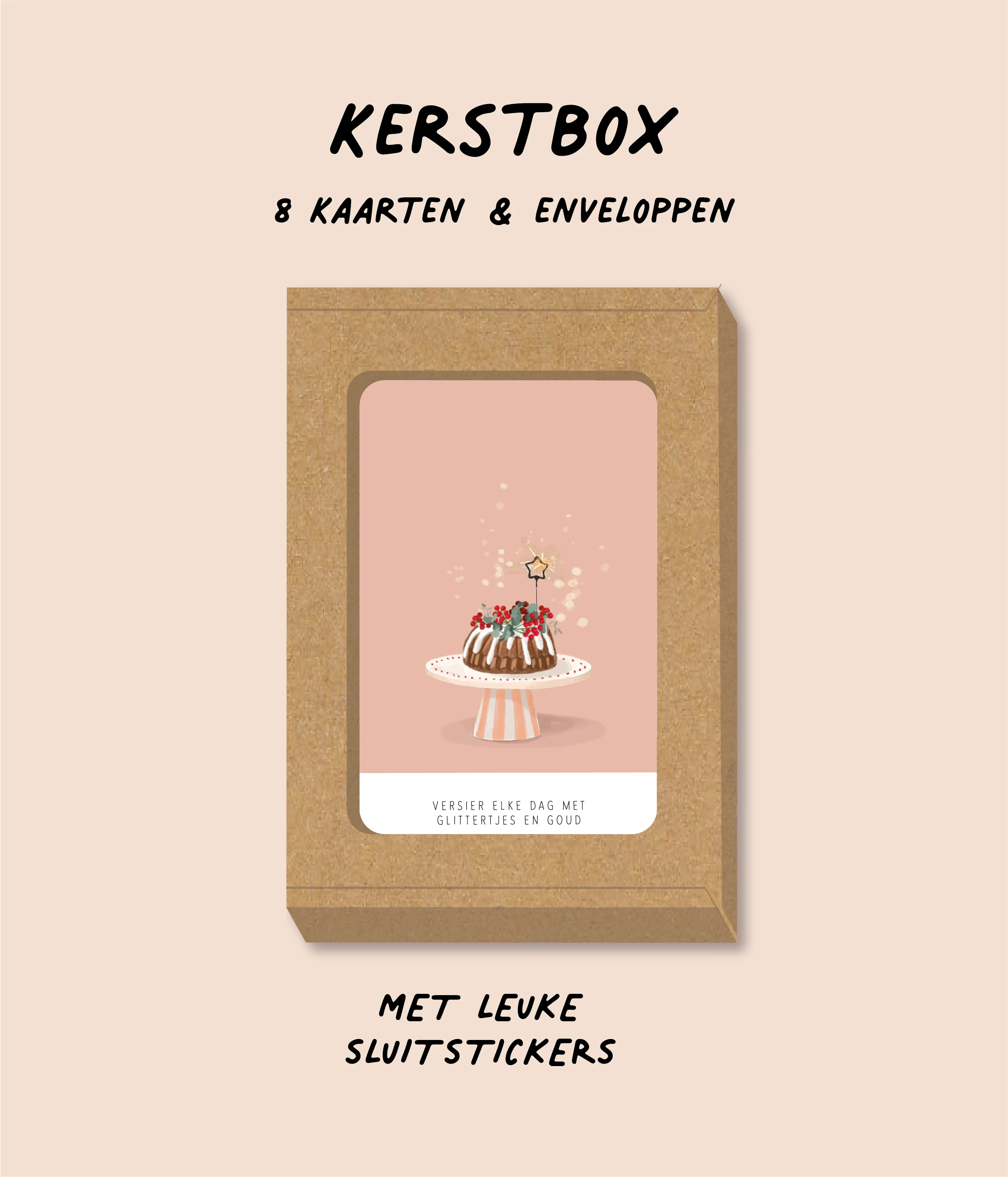 Kerstbox - Peach taart
