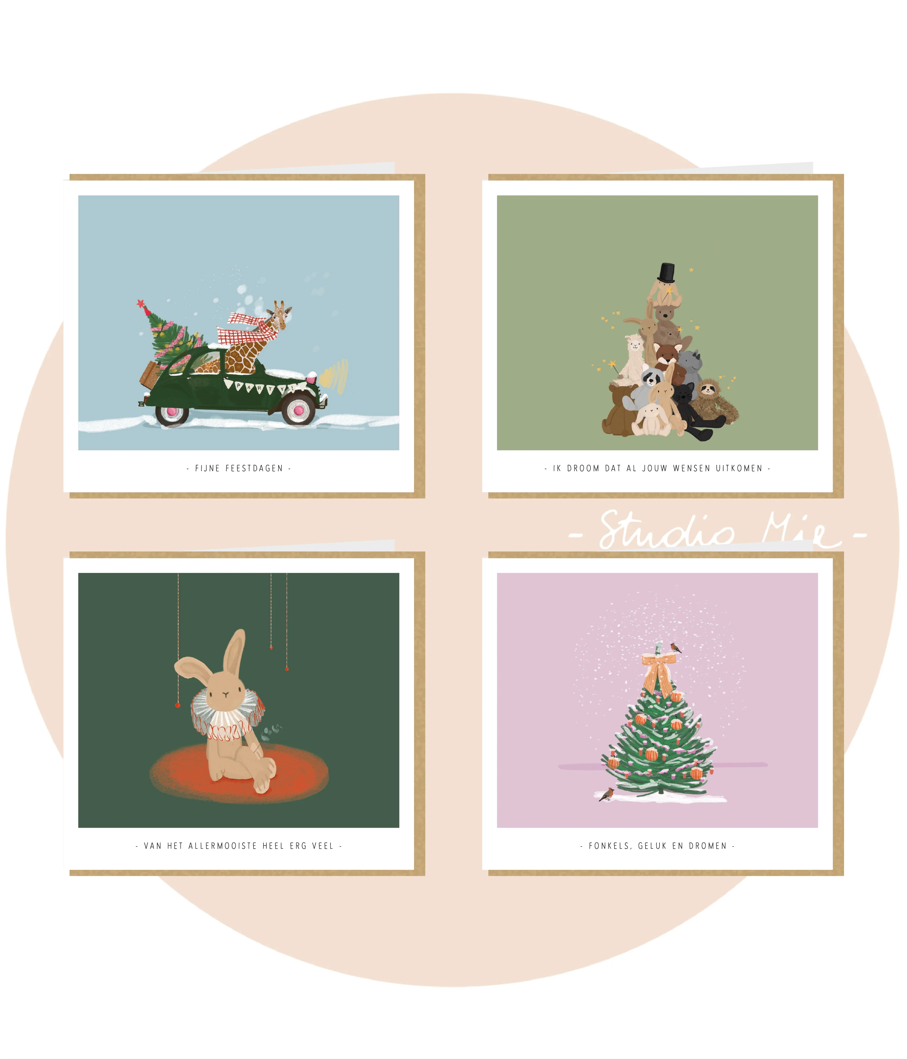Kerstbox - Lila kerstboom