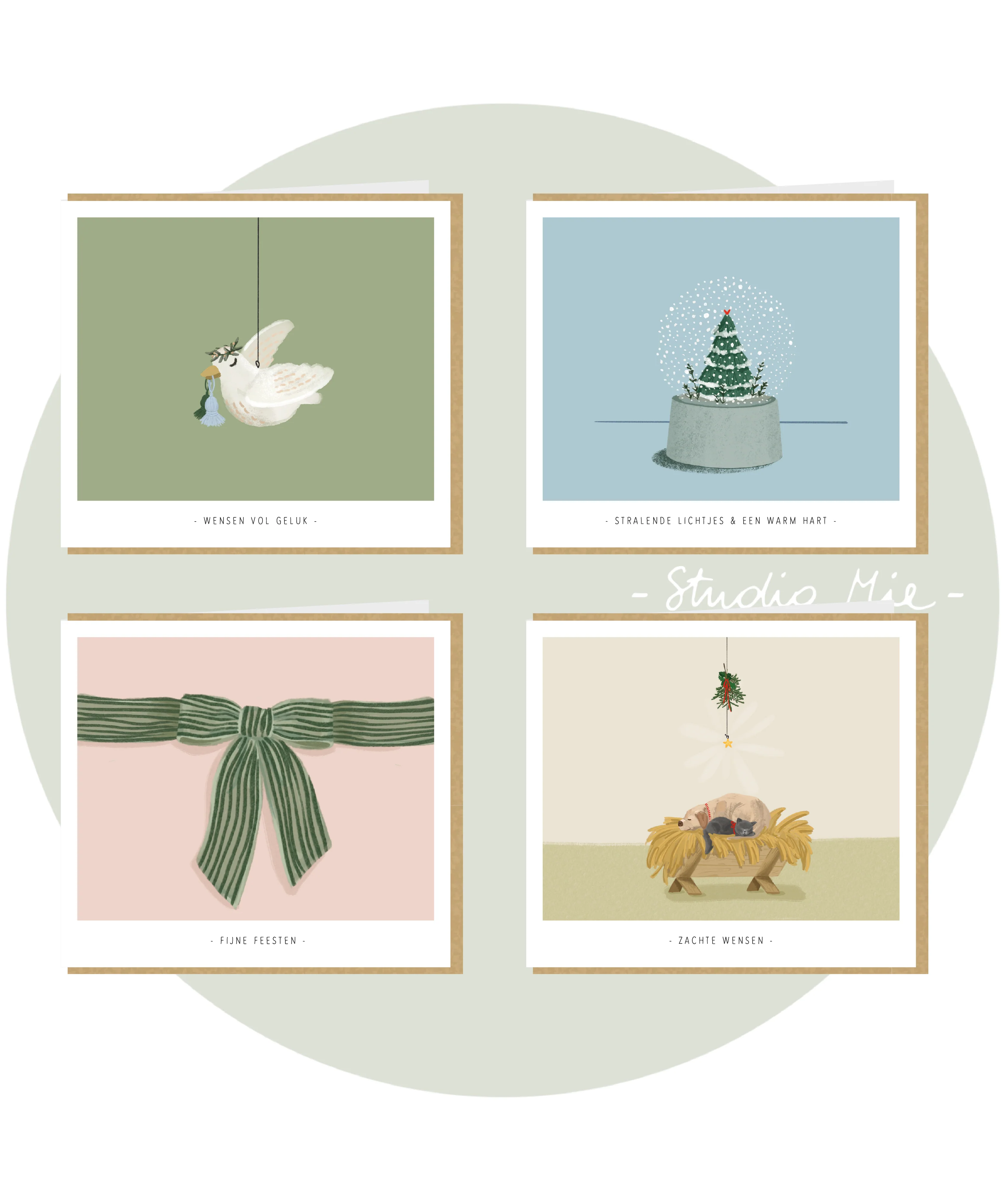 Kerstbox - Groene vogel