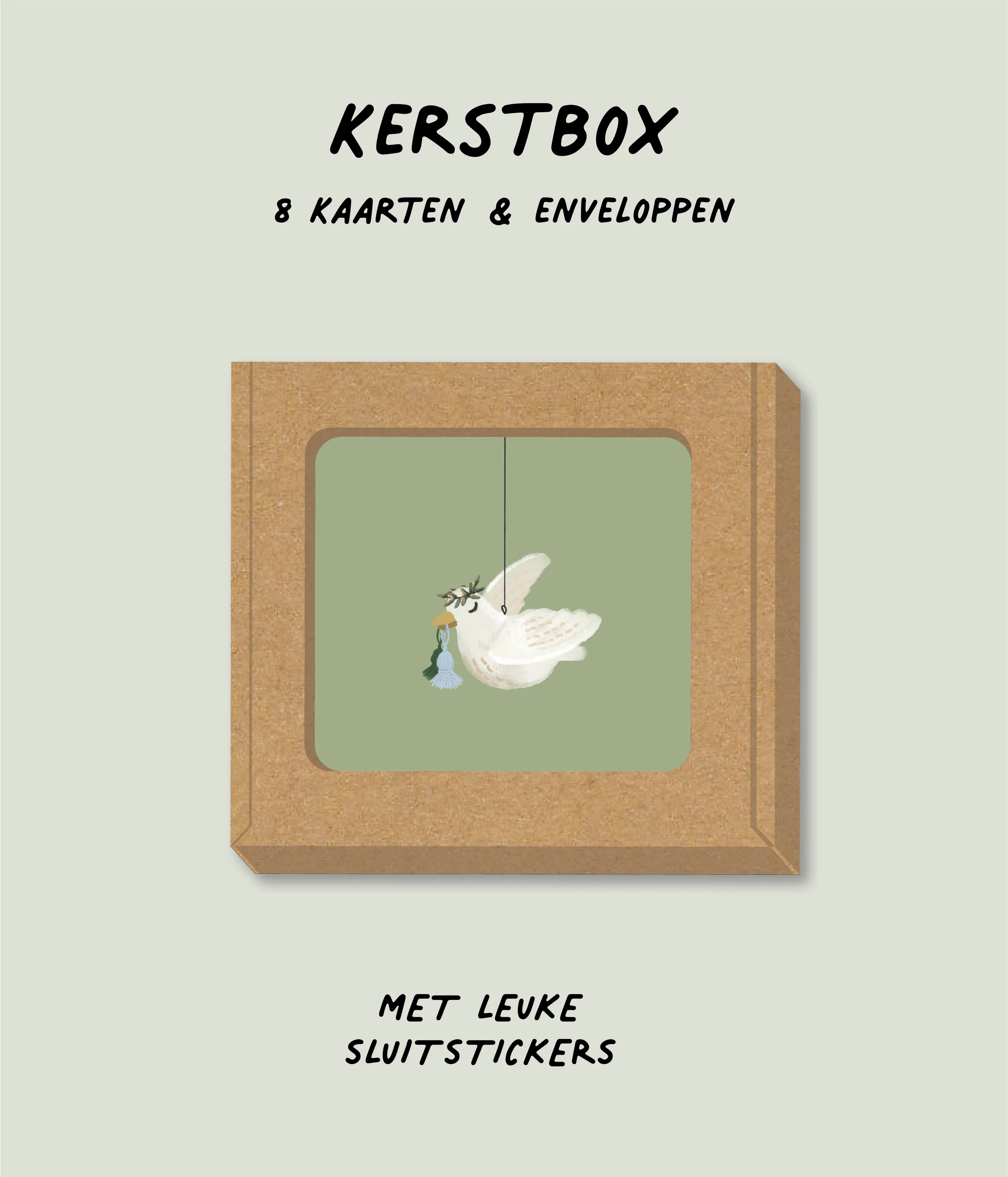 Kerstbox - Groene vogel