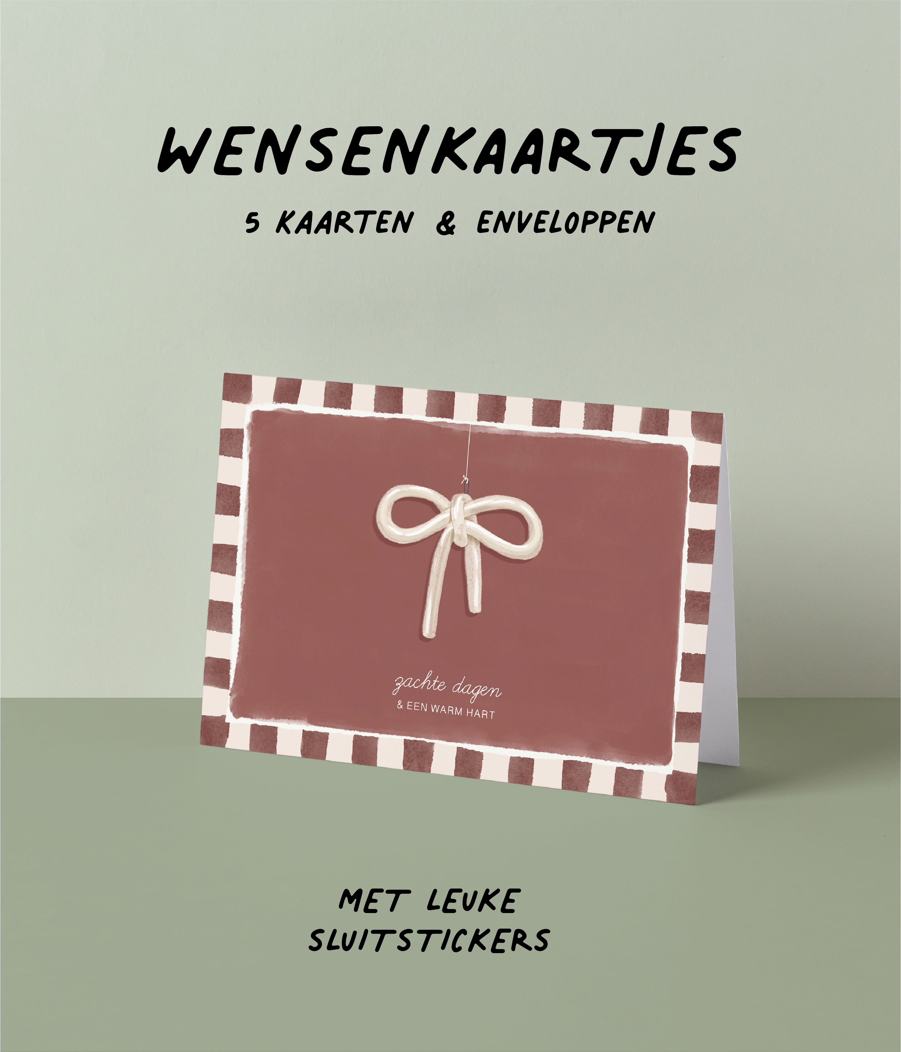 5 wensenkaartjes - Zachte dagen & een warm hart