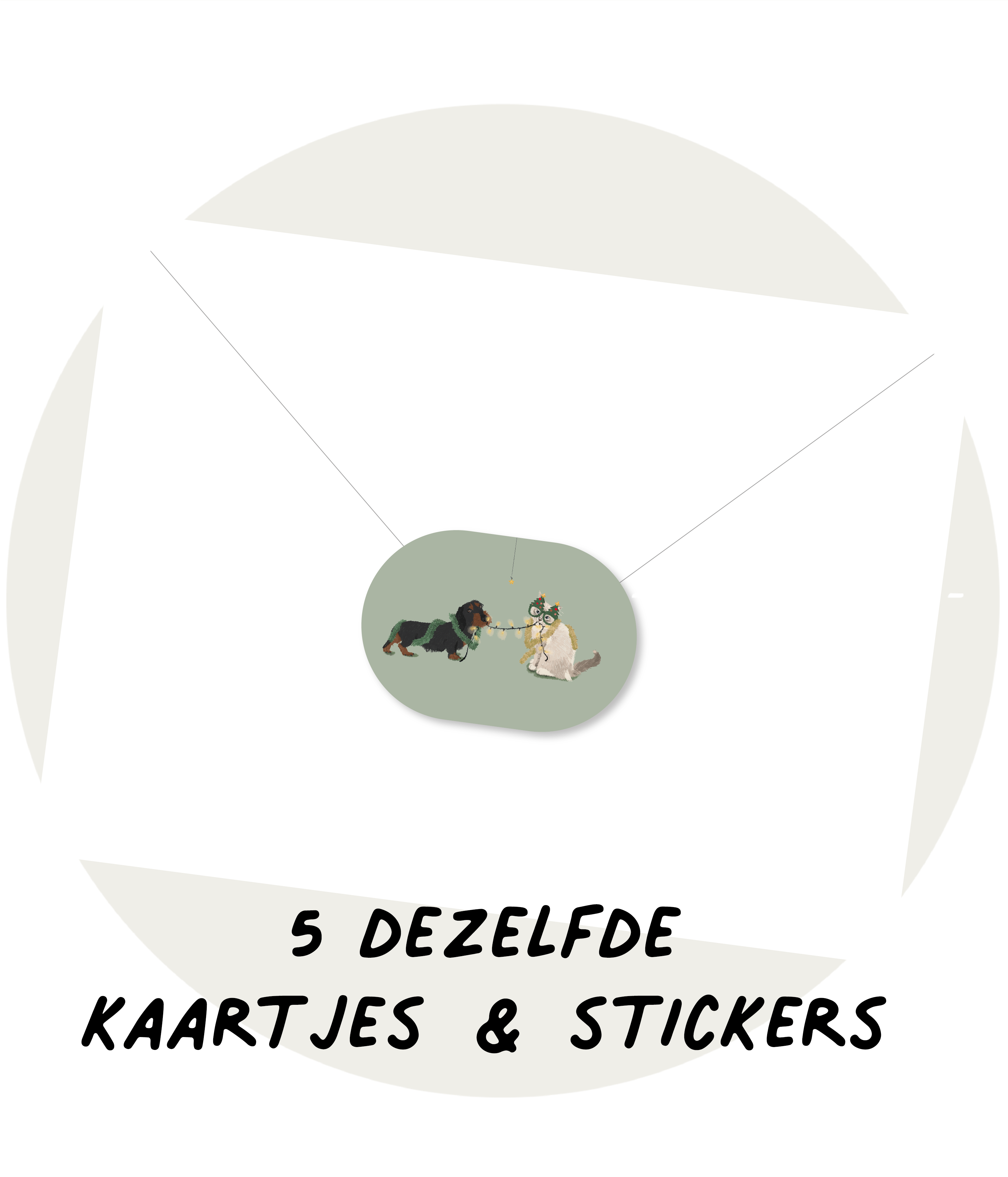 5 wensenkaartjes - Licht, liefde & een goede gezondheid