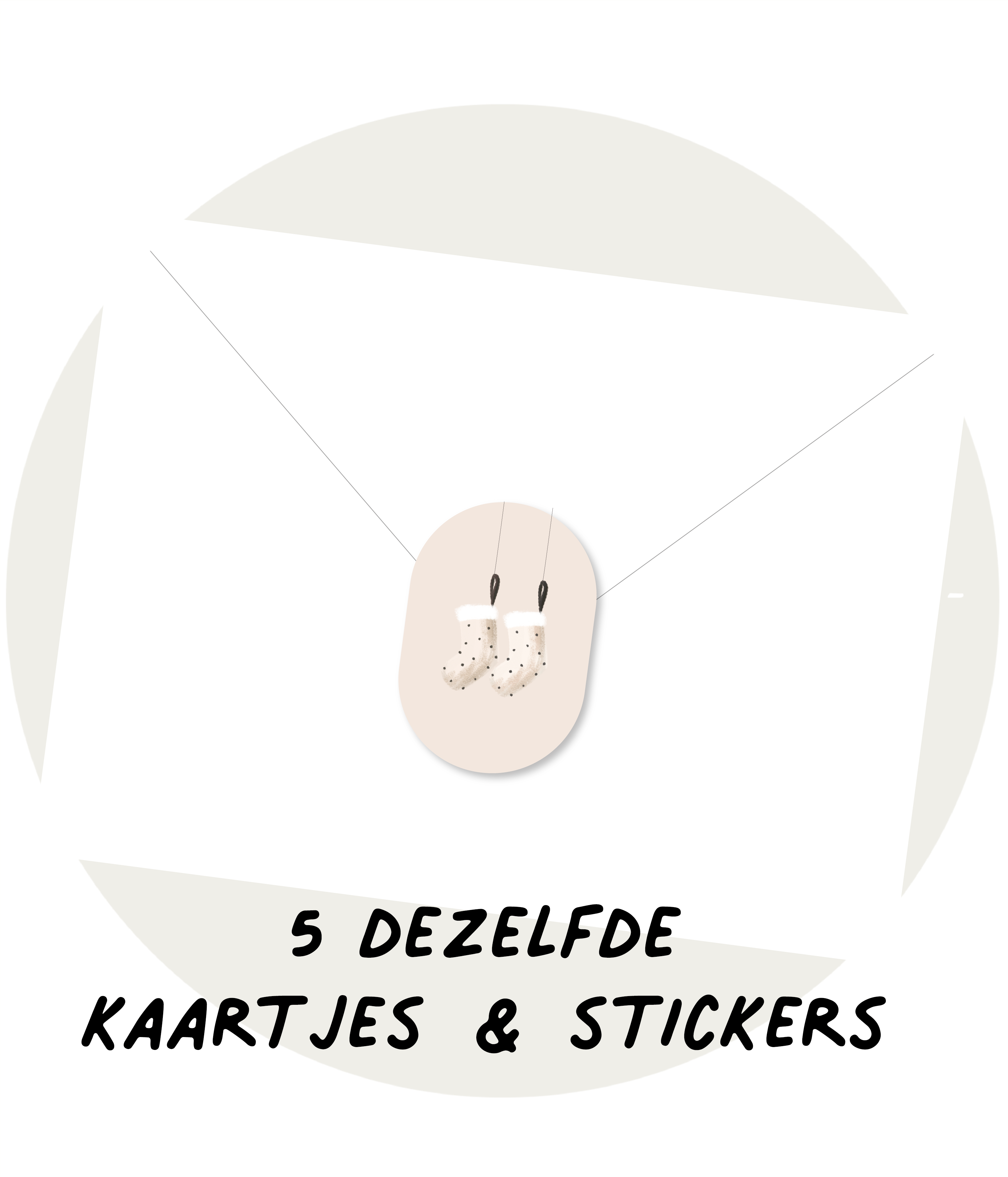 5 wensenkaartjes - Wonderlijke feestdagen