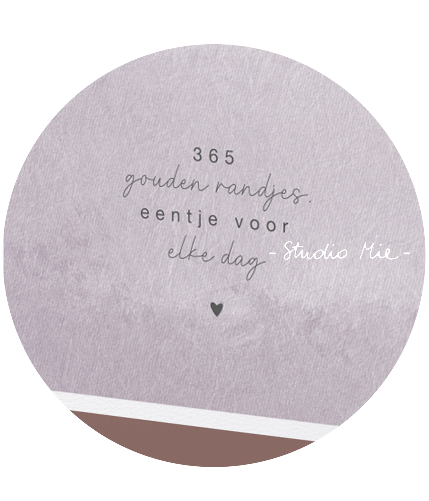 '365 gouden randjes, eentje voor elke dag' lila