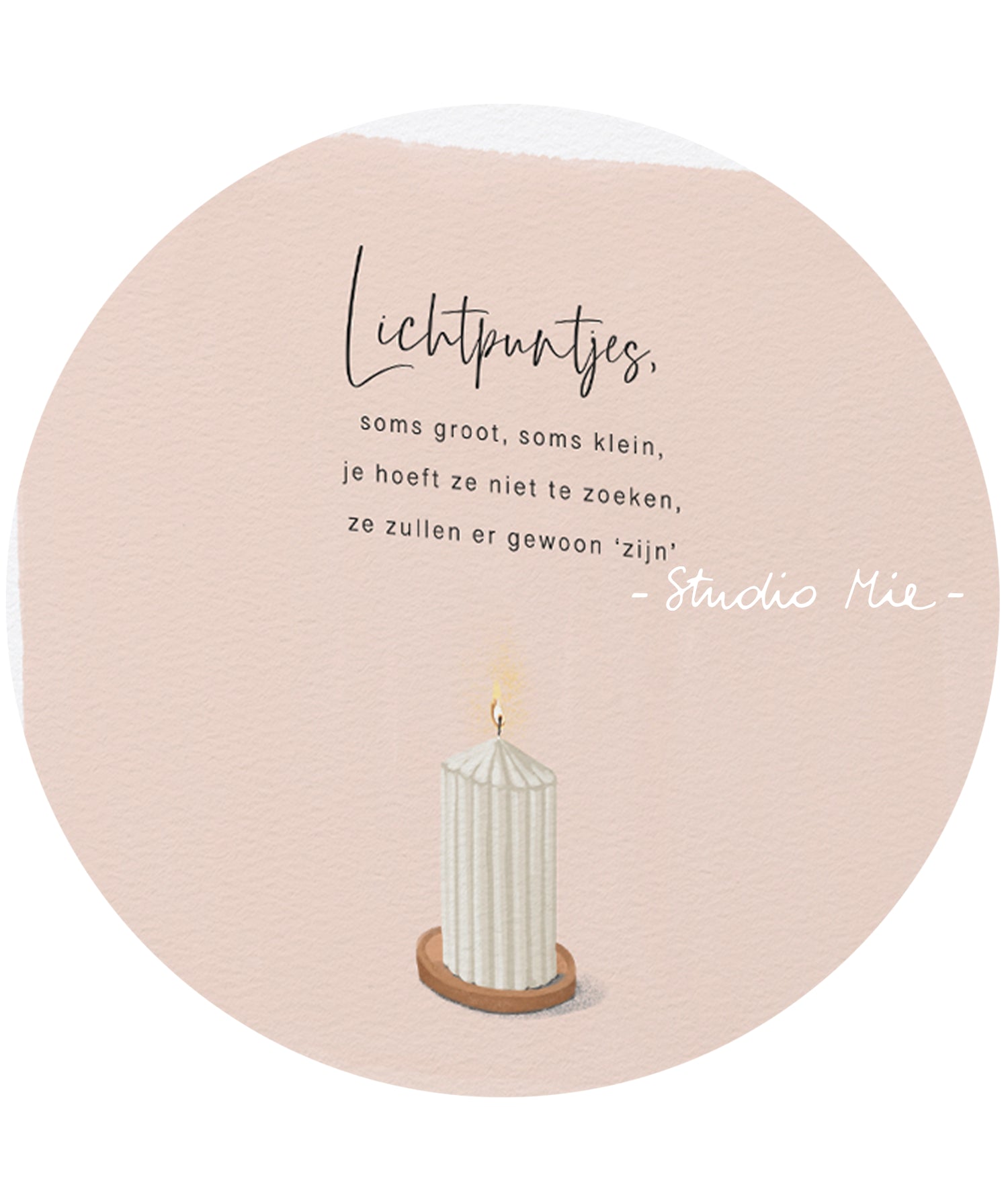 'Lichtpuntjes, soms groot, soms klein'